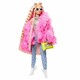 Barbie. Лялька"Екстра" у рожевій пухнастій шубці (887961908480)