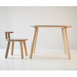 Tatoy. Комплект стол и стул детский 2-4 года, натуральный бук (K31001C)