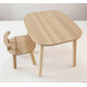 Tatoy. Комплект стол и стул детский 4-7 лет, натуральный бук (K31002C)