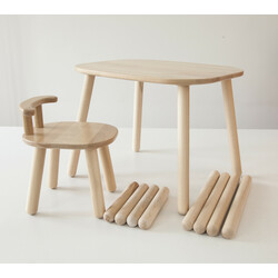 Tatoy. Комплект стіл і стілець дитячий 2-4 роки з додатковими ніжками (KL1004C)