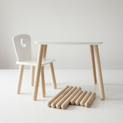Tatoy. Комплект стол и стул детский с дополнительными ножками (KL1001H)