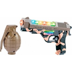 ZIPP Toys. Пистолет свето-звуковой  Desert Eagle в наборе с гранатой (532.00.27 814Y)