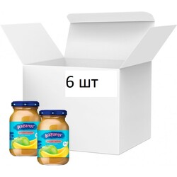 Карапуз. Упаковка пюре Яблоко и банан без сахара 170 г x 6 шт (4820134721994)