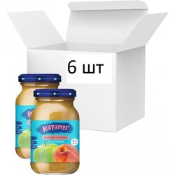 Карапуз. Пюре Яблоко и персик без сахара 170 г х 6 шт (4820134721987)