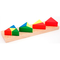 Игрушки из дерева. Дроби малые 3 (треугольник) (Д146)