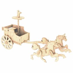 Игрушки из дерева. Боевая колесница (П094)