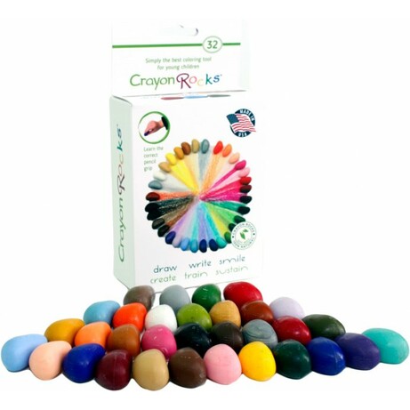 Crayon. Карандаши "Crayon Rocks" (32 цвета) хлопчатобумажный мешочек (CR32)