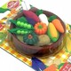 IWAKO. Набір гумок IWAKO Кошик з овочами (4991685160072)