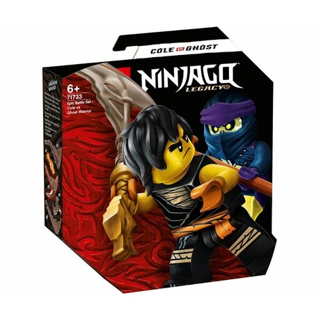 LEGO. Конструктор LEGO Ninjago Легендарные битвы: Коул против Призрачного Воина (71733)