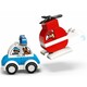 LEGO. Конструктор LEGO DUPLO Пожарный вертолет и полицейский автомобиль (10957)