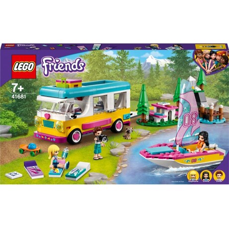 LEGO. Конструктор LEGO Friends Лесной дом на колесах и парусная лодка (41681)