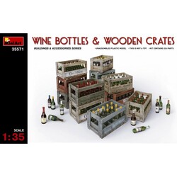 MINIART. Збірна модель MiniArt Винні пляшки з дерев'яними ящиками. 1,35 (MA35571)
