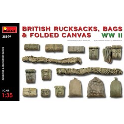 MINIART. Британские рюкзаки, сумки и сложенный брезент 2МВ 1:35 (MA35599)