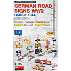MINIART. Немецкие дорожные знаки II мировой войны (Франция, 1944) 1:35 (MA35600)