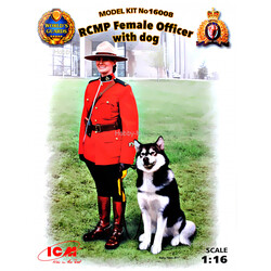 MINIART. Офицер Королевской Канадской Конной Полиции с собакой 1:16 ICM (ICM16008)