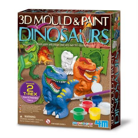 4M. Набор для создания 3D-фигурок из гипса Динозавры (00-04777)