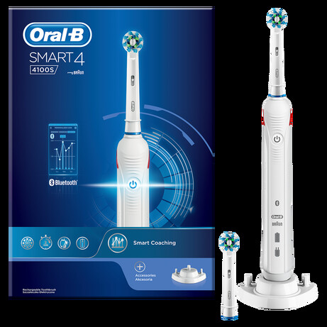 Braun. Зубна щітка Braun Oral-B Smart 4 4100s Cross Action D601.524.3 CR (4210201203872)