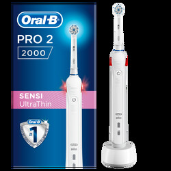 Braun. Зубна щітка Braun Oral-B Pro2 2000 Sensi Ultrathin D501.513.2 SU (4210201272656)