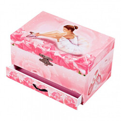 Trousselier. Музыкальная шкатулка для украшений Балерина, розовый цвет, фигурка Балерина (S60974)