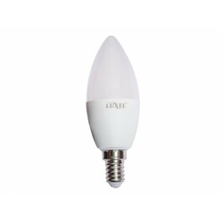 Luxel. Лампа LED C37 10w E14 3000K (048-HE)