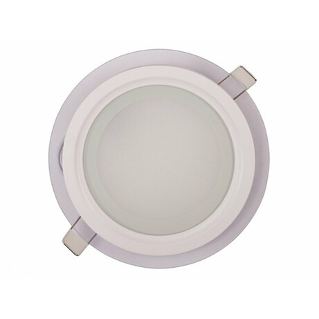 Luxel. Панель LED круг (стекло) 18w  4000K IP20 (DLRG-18N)