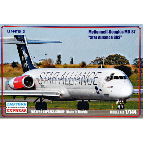 MINIART. Пассажирский самолет MD-87 "Star Alliance SAS" 1:144 Eastern Express (EE144110-03)