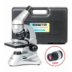 SIGETA. Микроскоп PRIZE NOVUM 20x-1280x с камерой 2Mp (в кейсе) (65244)