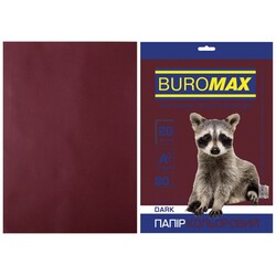 Buromax. Бумага цветная DARK, коричневая, 20 л., А4, 80 г/м² (961990)
