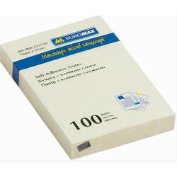 Buromax. Блок бумаги для записей PASTEL, 51х76 мм, 100 л., желтый (BM.2311-01)