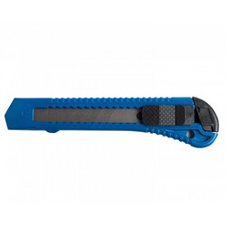 Buromax. Нож канцелярский, JOBMAX, 18 мм, пластиковый корпус, синий (974921)