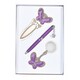 Langres. Набор подарочный "Fly": ручка шариковая + брелок + закладка, фиолетовый (804729)