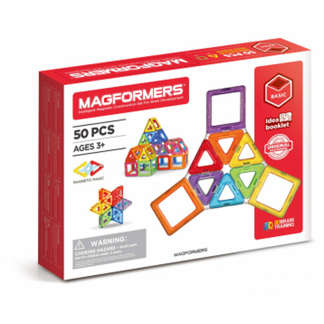 Magformers. Магнитный конструктор Magformers Базовый набор, 50 эл.(8809134360446)