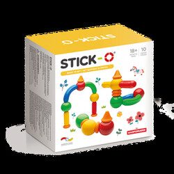 Stick-O. Магнитный конструктор Stick-O Базовый, 10 эл. (730658901014)