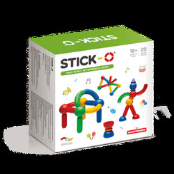 Stick-O. Магнитный конструктор Stick-O Базовый, 20 эл.(730658901021)
