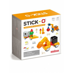 Stick-O. Магнитный конструктор Stick-O Строительство, 26 эл.(730658902042)