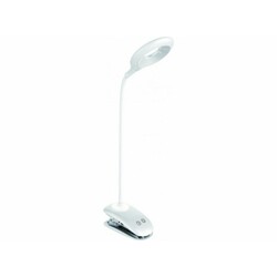 Luxel. LED-светильник настольный 6W (белый) +USB,ночник, крепление-клип 110*420mm(TLC-04W)