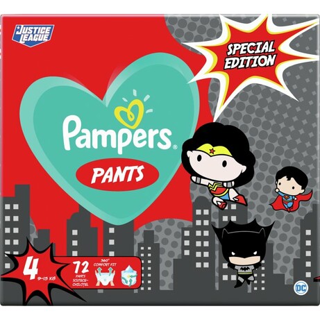 Pampers. Підгузки-трусики Pampers Pants Special Edition Розмір 4 (9-15 кг) 72 шт (8001841968254)