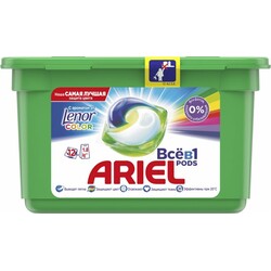 Ariel. Капсули для прання Ariel Pods Все-в-1 Touch Of Lenor Fresh Color 12 шт (8001090758187)