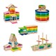 Viga Toys. Деревянные строительные кубики Viga Toys Архитектурные блоки, 250 шт. (6934510509569)