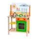 Viga Toys. Дитяча кухня з дерева з посудом (6934510509576)