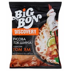 Big Bon. Лапша Discover рисовая по-тайски Том Ям (4820179255072)