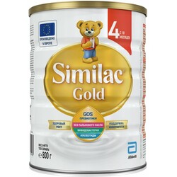 Смесь Similac Gold 4 с пребиотиками, 800 г, 18 мес+ (5391523059985)
