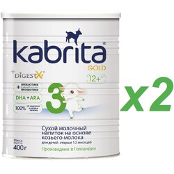 Молочна суміш Kabrita (Кабрита) 3 Gold на козиному молоці 12m+, 2х400г (005331)