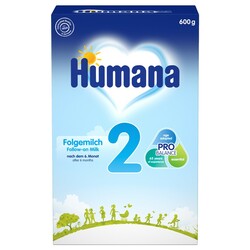 Молочная смесь Humana (Хумана) 2 с пребиотиками (ГОС), 600 г. (720238)