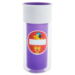 Munchkin. Чашка-непроливайка Miracle 360 Insulated Sticker Фиолетовая 266 мл (2900990791989)