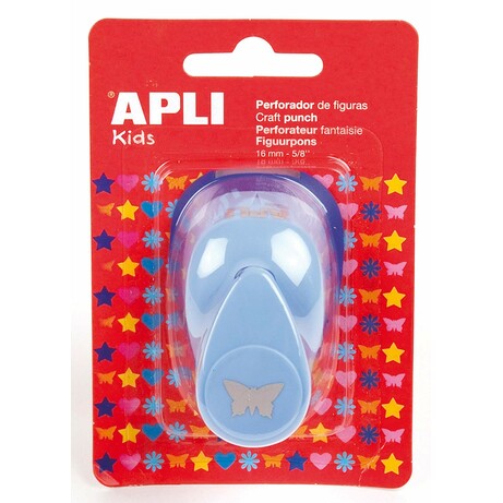 Apli Kids™. Дырокол фигурный в форме бабочки, голубой, Испания (13070)