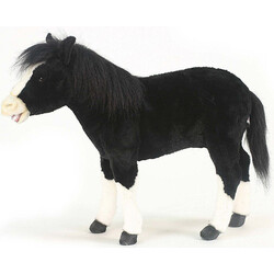 Hansa. Карликовый конь (Черный) реалистичная мягкая игрушка (	4806021954539)