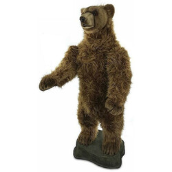Hansa. Мягкая игрушка-макет, роботизированная с аудио вокализацией "Медведь Гризли", 165 см (0756) 