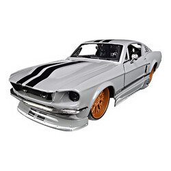 Maisto. Автомодель (1:24) 1967 Ford Mustang GT серый металлик - тюнинг (0090159310945)