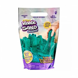 Kinetic Sand & Kinetic Rock. Пісок для дитячої творчості - бірюзовий БЛИСК (907 g) (7300006614052)